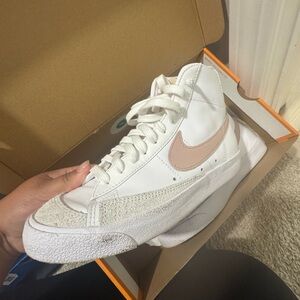 Nike Women's White and Pink Blazers